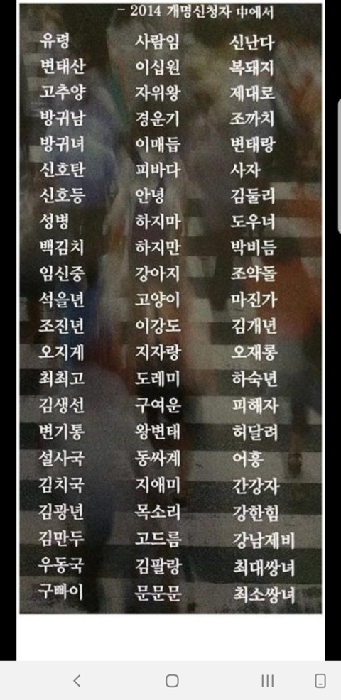 2014년도 개명신청자 레전드.jpg | 인스티즈
