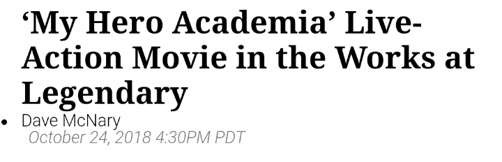 나의 히어로 아카데미아 실사화 | 인스티즈