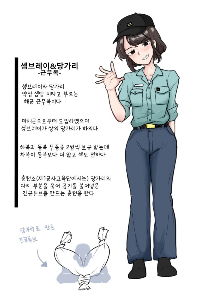 해군 병사 복장에 대해 알아보는 만화.jpg | 인스티즈
