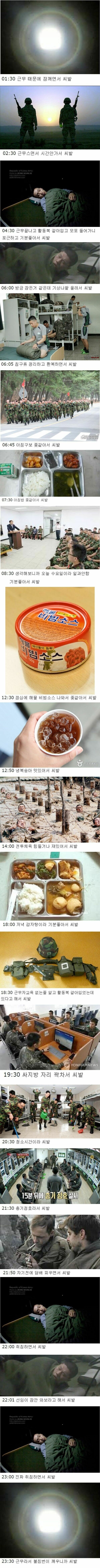 군대에서 하루동안 ㅆㅂ을 외치는 횟수 | 인스티즈