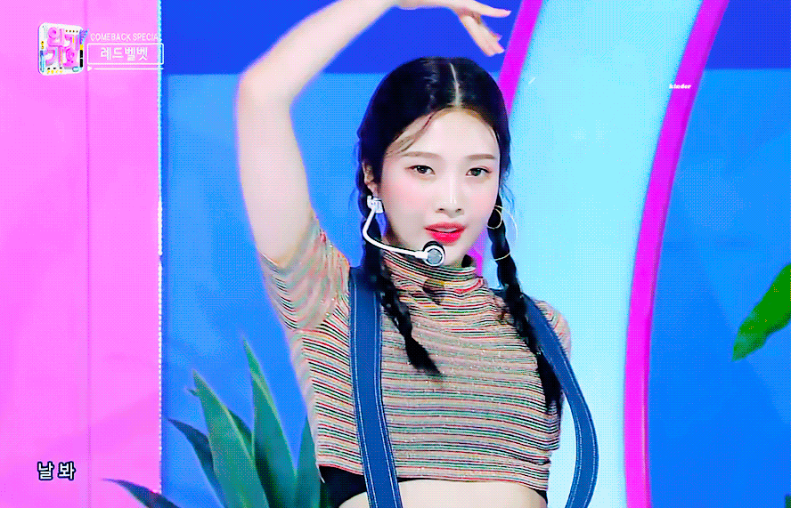 양갈래 머리 땋고 닉값 제대로 보여준 레드벨벳 조이jpgif | 인스티즈