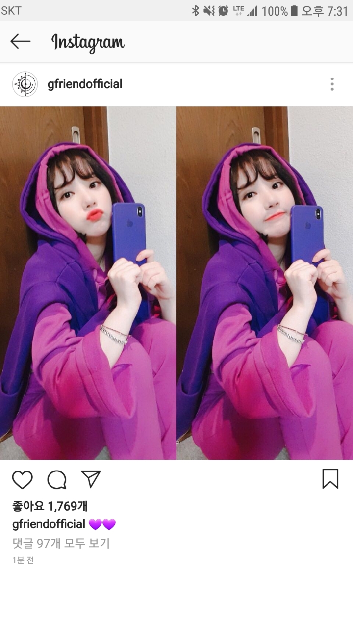 여자친구 인스타그램 은하 | 인스티즈