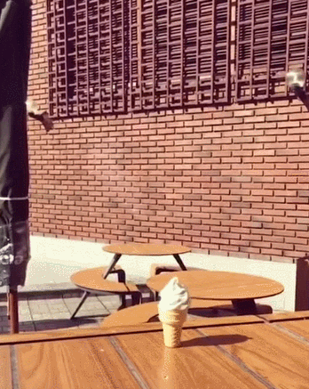 맥도날드 아이스크림 한입.gif | 인스티즈