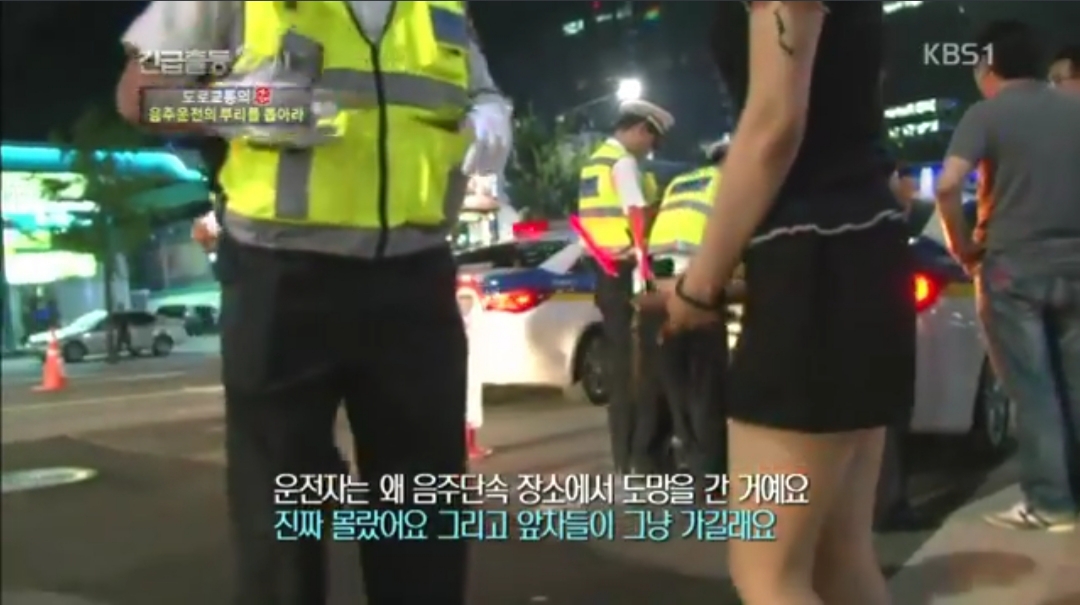 음주단속현장에서 도주한 여성 | 인스티즈