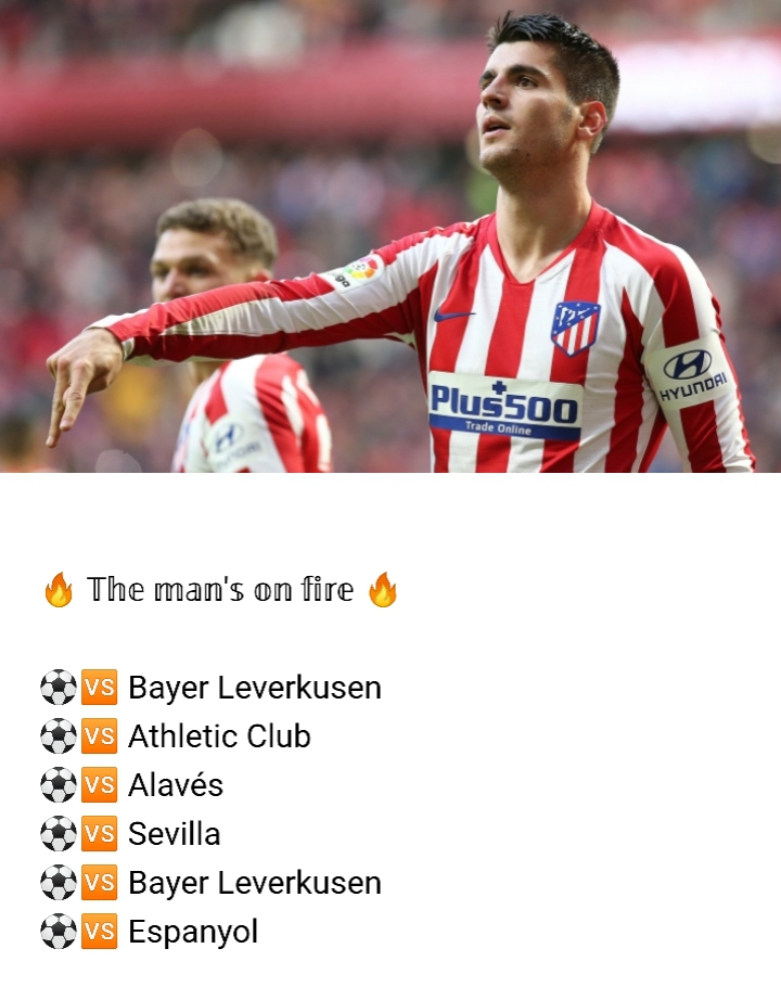 모라타 6경기 연속골 .gif | 인스티즈