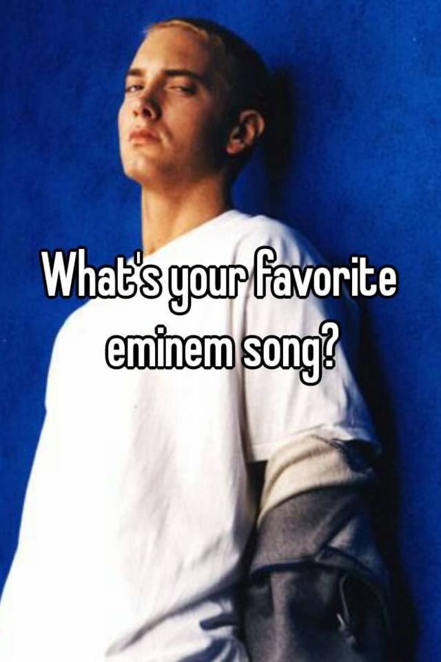 에미넴 노래 중 최애는 무엇인가요 | 인스티즈
