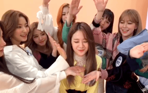아이돌룸 기습V앱 프로미스나인.GIF | 인스티즈