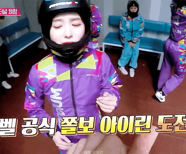 헬멧 쓴 레드벨벳 아이린.gif | 인스티즈