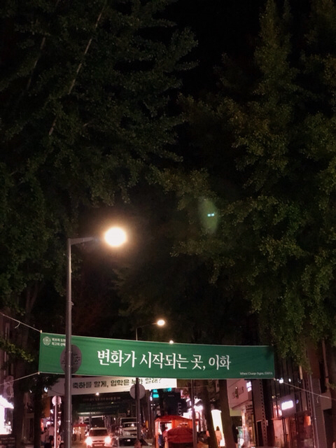 흔한 이화여대 앞 현수막.jpg | 인스티즈