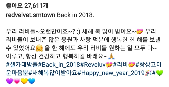 레드벨벳 웬디 새해 인사 | 인스티즈