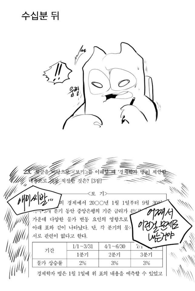 6월 모의고사 보는 만화 | 인스티즈