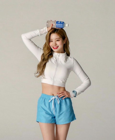 트와이스가 알려주는 2주만에 뱃살빼는 방법.gif | 인스티즈
