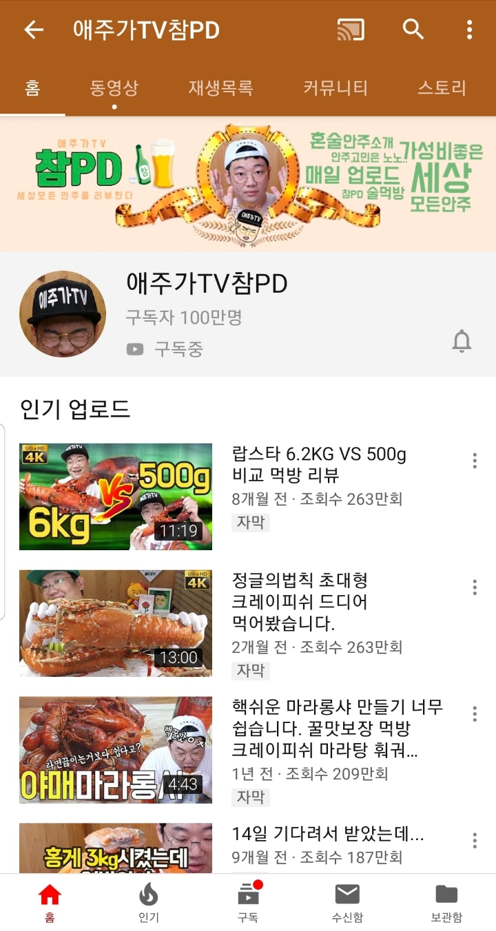 구독자 100만명 달성한 유튜버 | 인스티즈