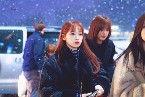 아이즈원 쌈무요정 김채원 김포공항 출국 사진.jpg | 인스티즈