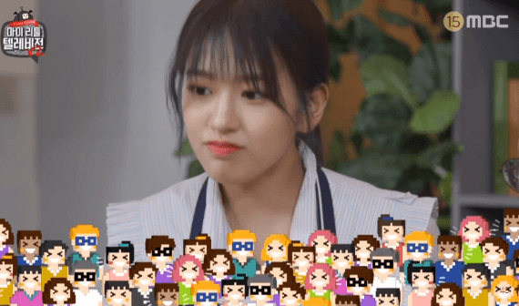 아이즈원) 김소희 셰프에게 뽀뽀 받는 안유진 | 인스티즈