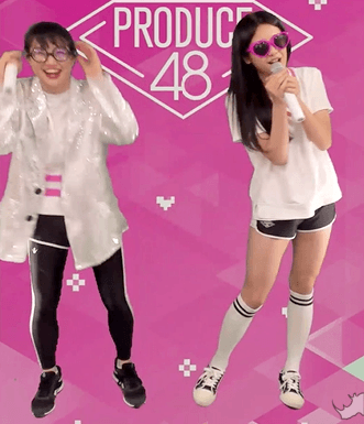 프로듀스48 규리절친 야마다노에의 프로미스나인 사랑.GIF | 인스티즈