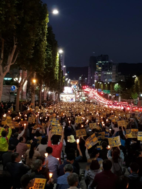 2017년 촛불집회 규모 추이와 2019년 서울중앙지검 앞 촛불집회 | 인스티즈