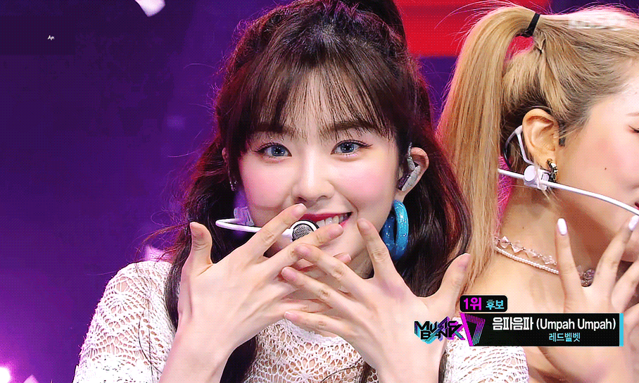 파란렌즈 끼고 뮤직뱅크 엔딩요정 된 레드벨벳 아이린.gif | 인스티즈