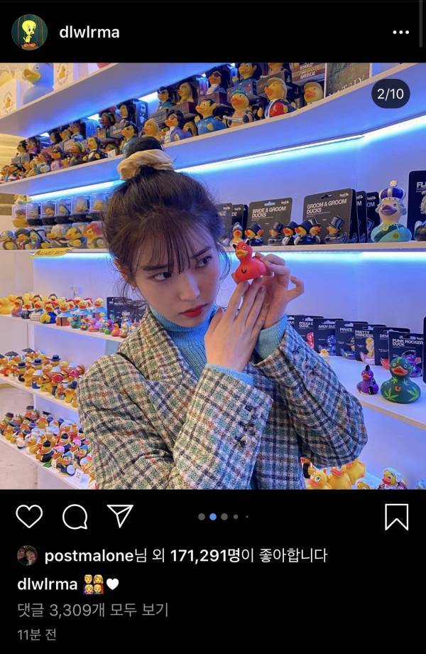 아이유 인스타에 좋아요 누른 팝스타 | 인스티즈