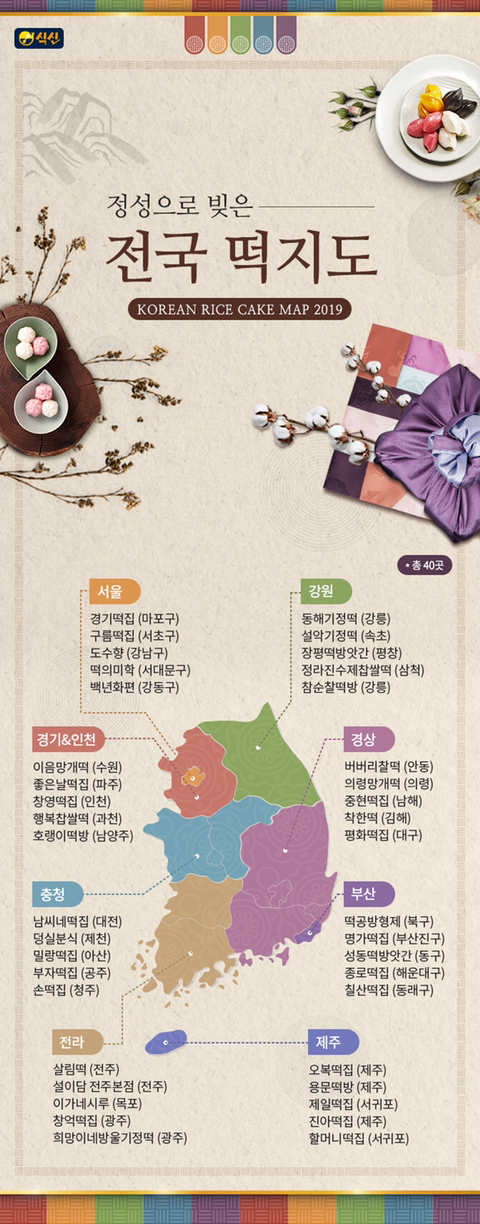 2019년 전국 떡지도 | 인스티즈