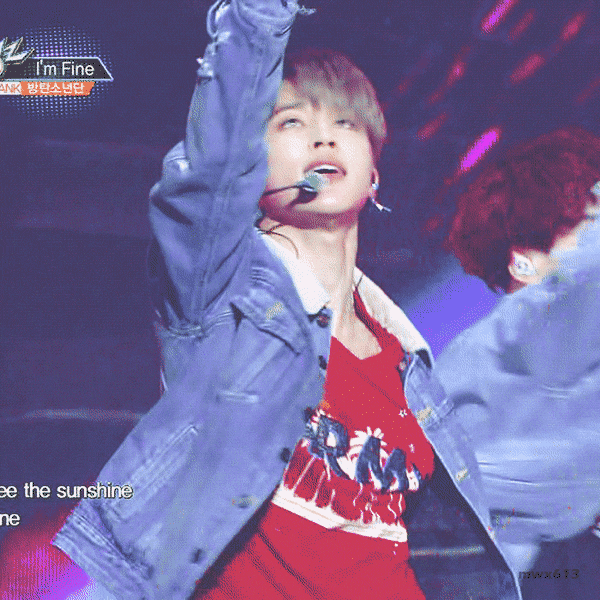 방탄소년단 지민 무대 위 표정 연기.jpgif | 인스티즈