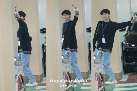 커피 들고 퇴근 하는 에이핑크 정은지.jpg | 인스티즈