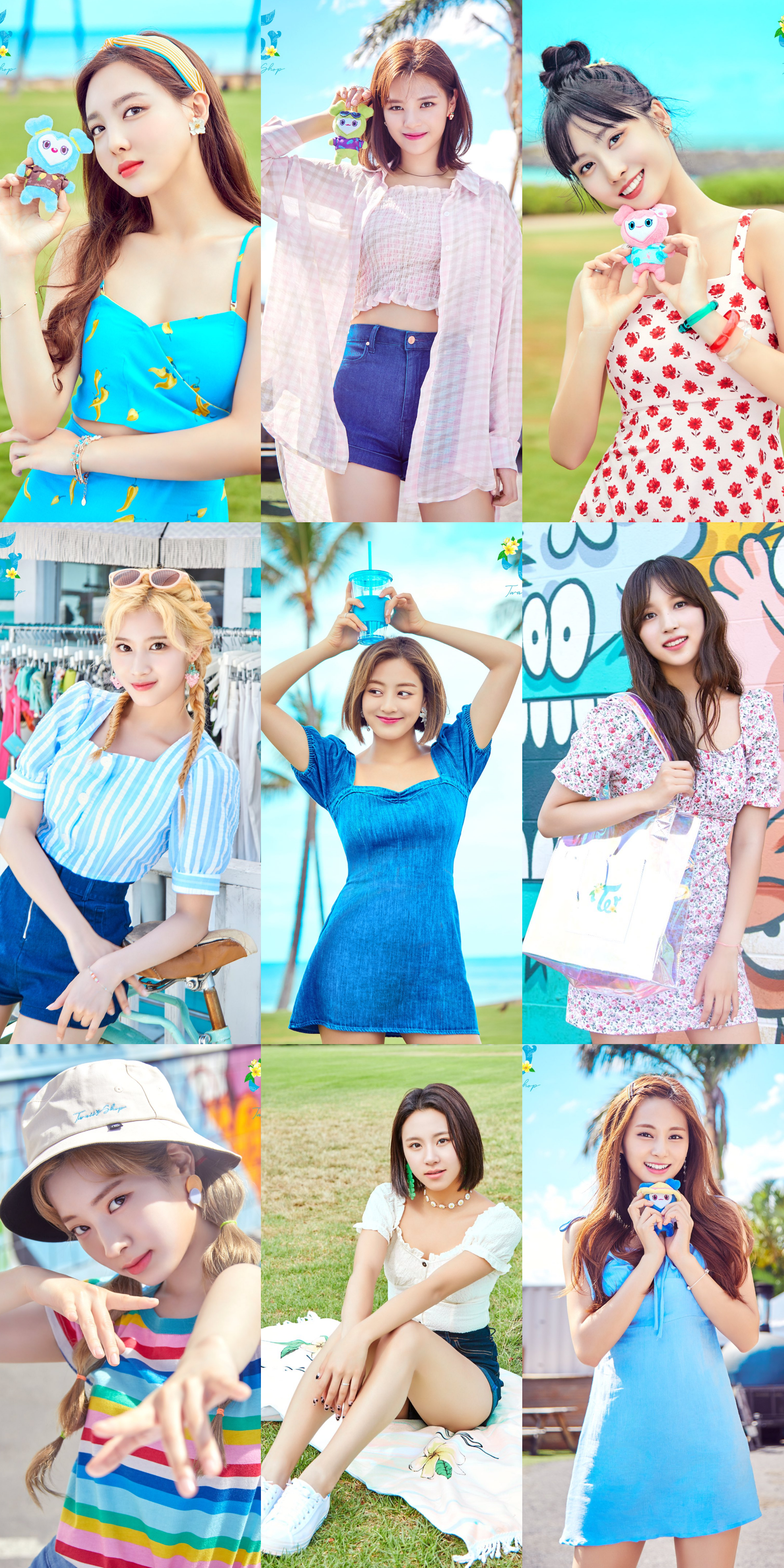 트와이스 팝업스토어 굿즈 광고하는 정모사쯔 + 9분할 | 인스티즈