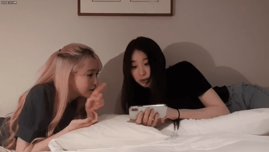 아이즈원 히토미..채연 브이앱 움짤 | 인스티즈