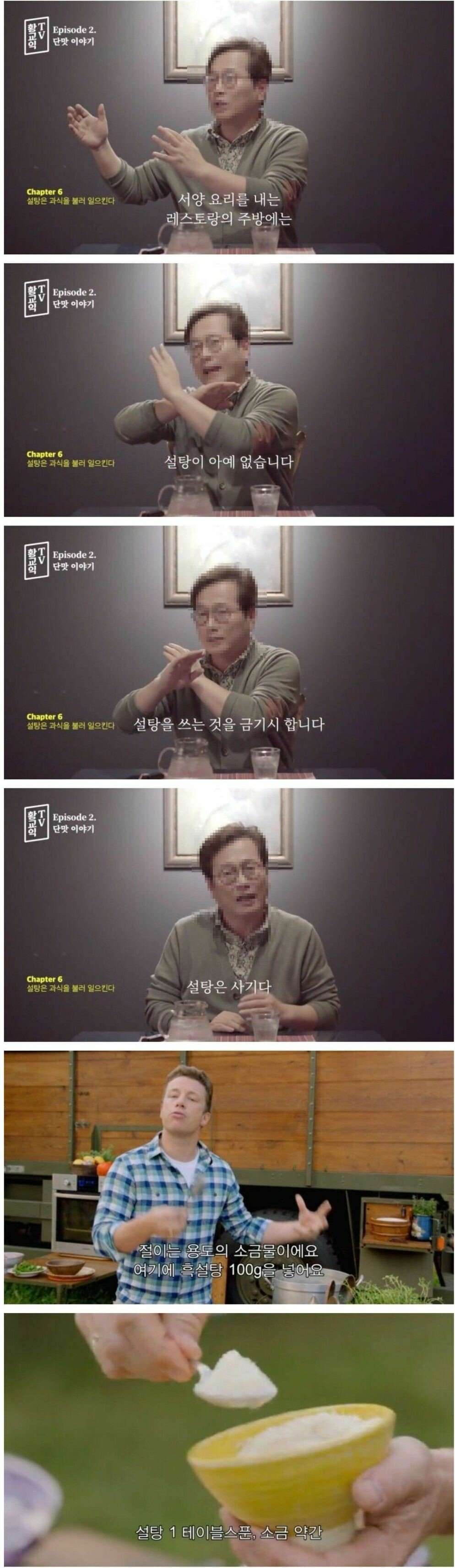 황교익 : 서양에서는 절대 설탕을 쓰지않는다 | 인스티즈