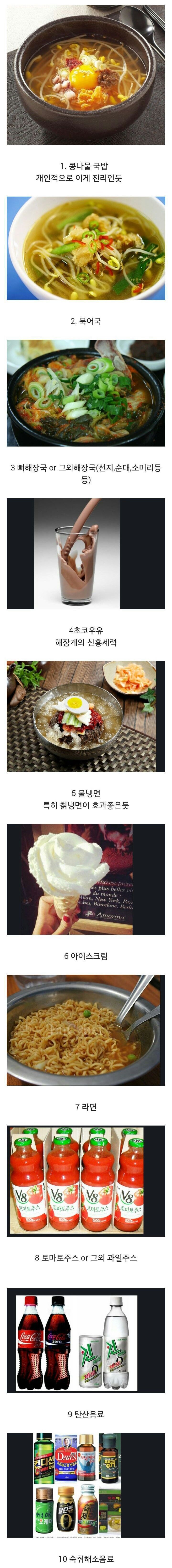 해장음식중 최고의 메뉴는? | 인스티즈