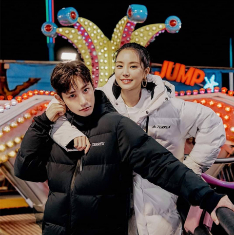 에이핑크 손나은 w 아디다스 패딩.jpg | 인스티즈