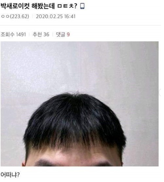박새로이컷 해봤는데.jpg | 인스티즈