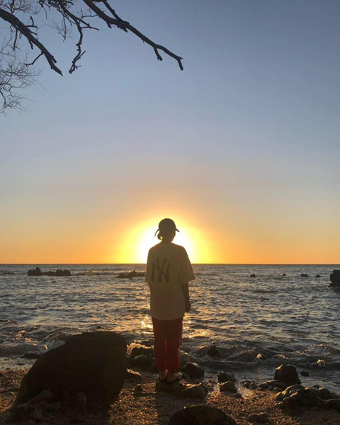 남태평양 바닷가에서 에이핑크 정은지.jpg | 인스티즈