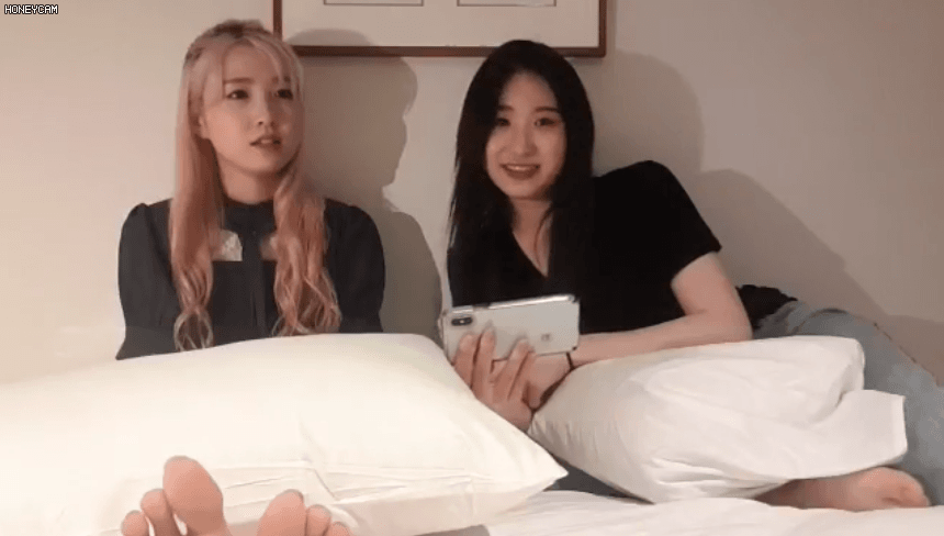 아이즈원 히토미..채연 브이앱 움짤 | 인스티즈