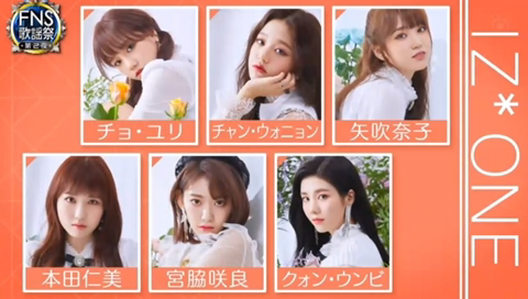 아이즈원 fns 콜라보 참가 멤버.jpg | 인스티즈