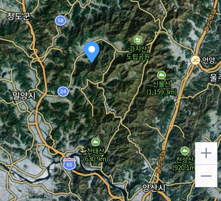 밀양 지진 진앙지 상세지도.map | 인스티즈