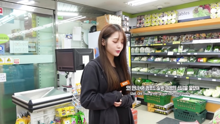 이채영 수능 도시락 장보러 간 프로미스나인.jpg (발캡쳐) | 인스티즈