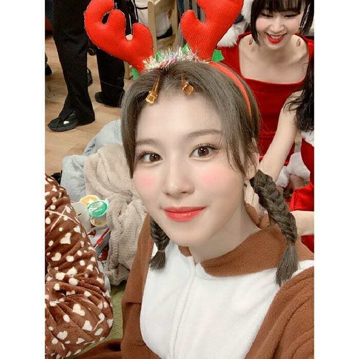트와이스 지효 인스타그램 with 크리스마스 선물, 사나 | 인스티즈