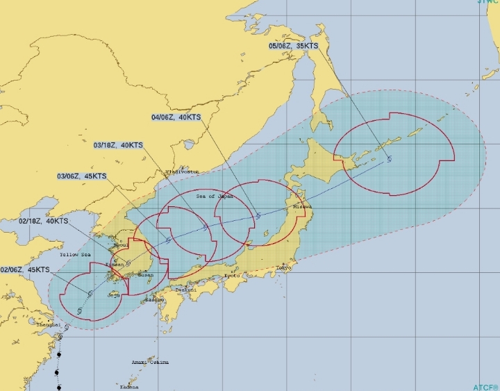 제 18호 태풍 미탁 예상 진로...한국 - 진도➡️전남➡️경상➡️영덕/미국, 일본 - 목포➡️광주➡️전북➡️경북➡️울진 + 몇 시간 내로 전남 상륙 (16:00) | 인스티즈
