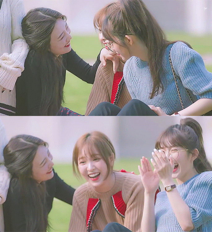 웬디가 귀여워서 웃긴 조이와 그냥 빵터진 아이린.gif | 인스티즈