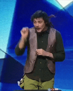무대에서 담배 피우는 마술사.GIF | 인스티즈