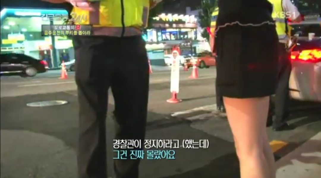 음주단속현장에서 도주한 여성 | 인스티즈