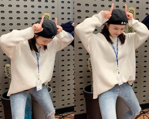 오늘의 모자 쓴 에이핑크 정은지 짱 기여움.jpg | 인스티즈