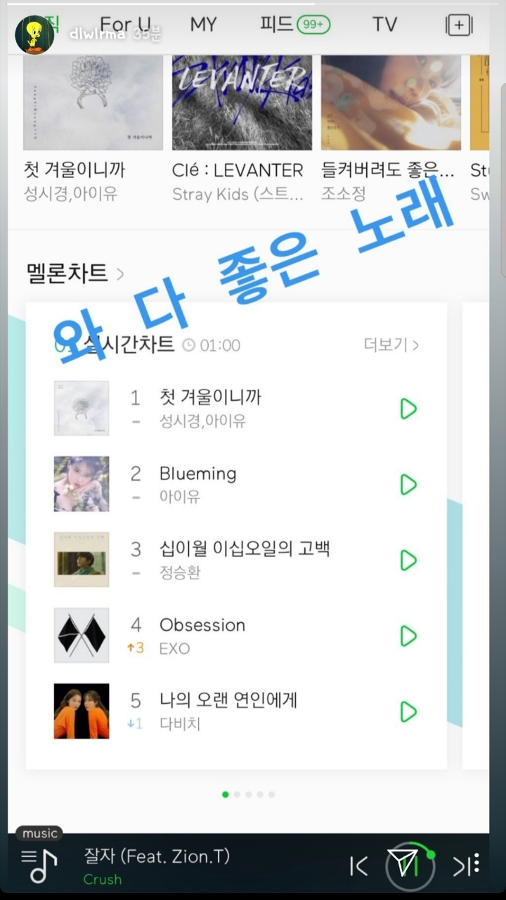 사재기들이 머리채 잡아서 다시보는 아이유 인스타스토리 | 인스티즈