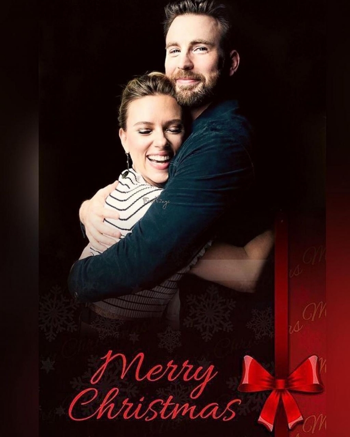크리스 에반스 &amp; 스칼렛 요한슨 커플 크리스마스 팬아트들 | 인스티즈