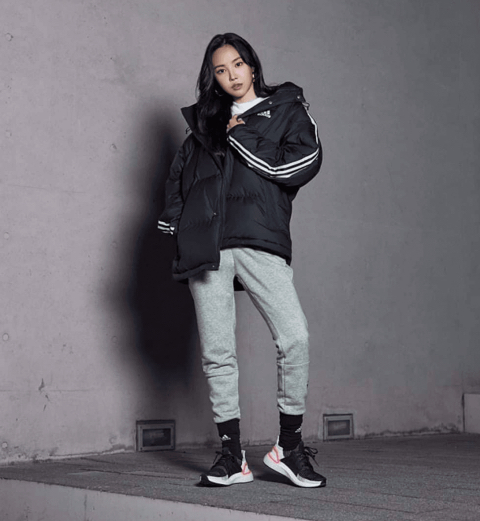 에이핑크 손나은 w 아디다스 패딩.jpg | 인스티즈