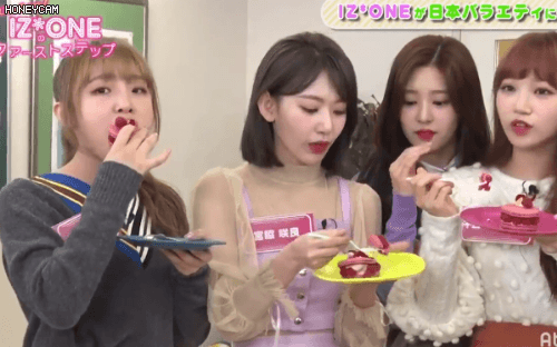 [아이즈원] 음식 못먹어 애잔한 나코,원영,민주.gif | 인스티즈