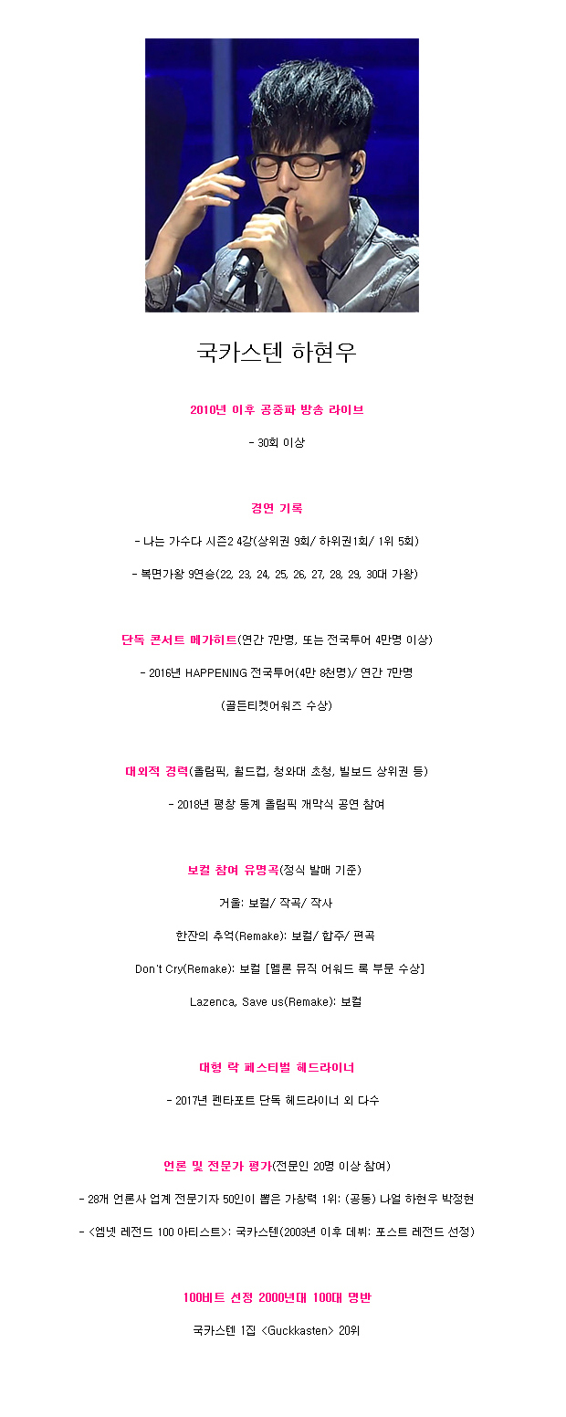 주관적으로 가창력 하면 떠오르는 남성보컬 6인 | 인스티즈