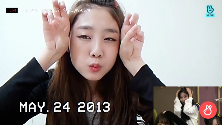 러블리즈 데뷔 4주년으로 V앱이 끝나서 캡쳐짤 | 인스티즈