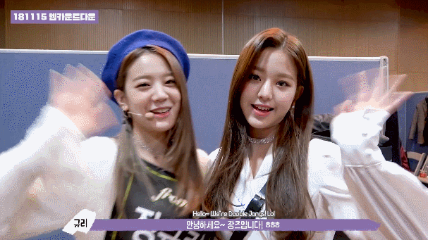 프로미스나인 LOVEBOMB 활동기 비하인드에나온 프로미스나인&amp;아이즈원 만남짤들.GIF | 인스티즈
